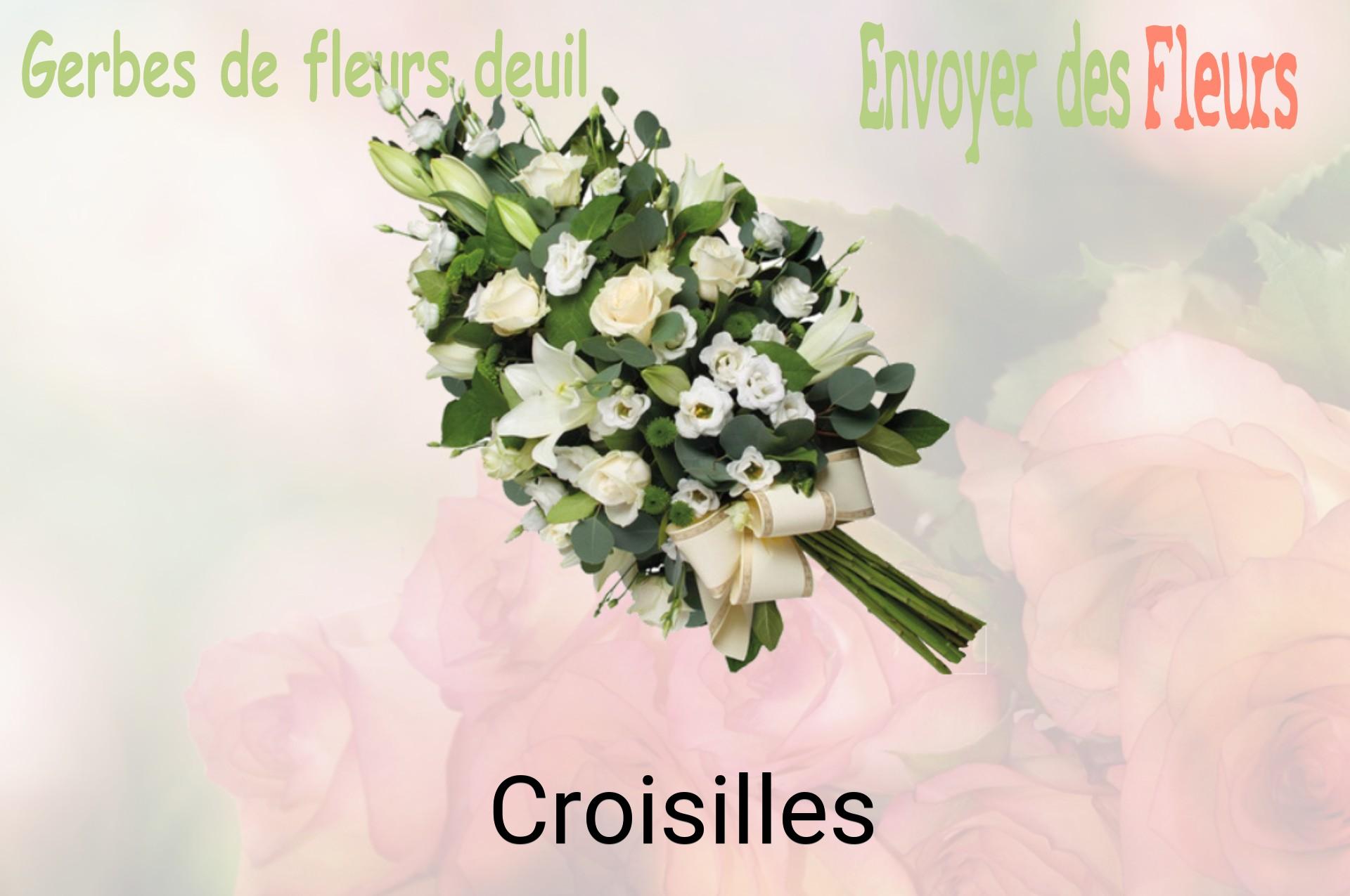 Gerbe de fleurs de deuil livrée à Croisilles